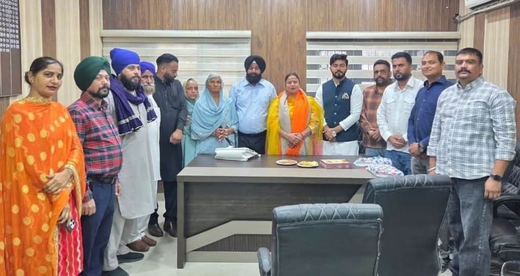 Kulwinder Kaur assumed the post of Chairperson of Block Samiti Block 2 in the presence of the MLA